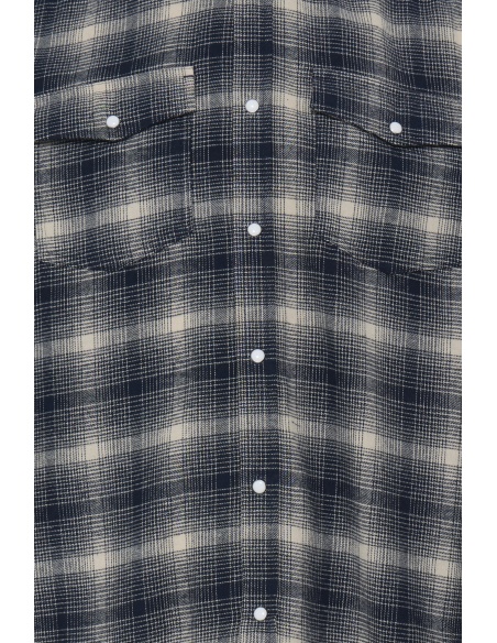 Chemise Carreaux Ecru Marine BHCLINT BLEND - 5 | TOPS