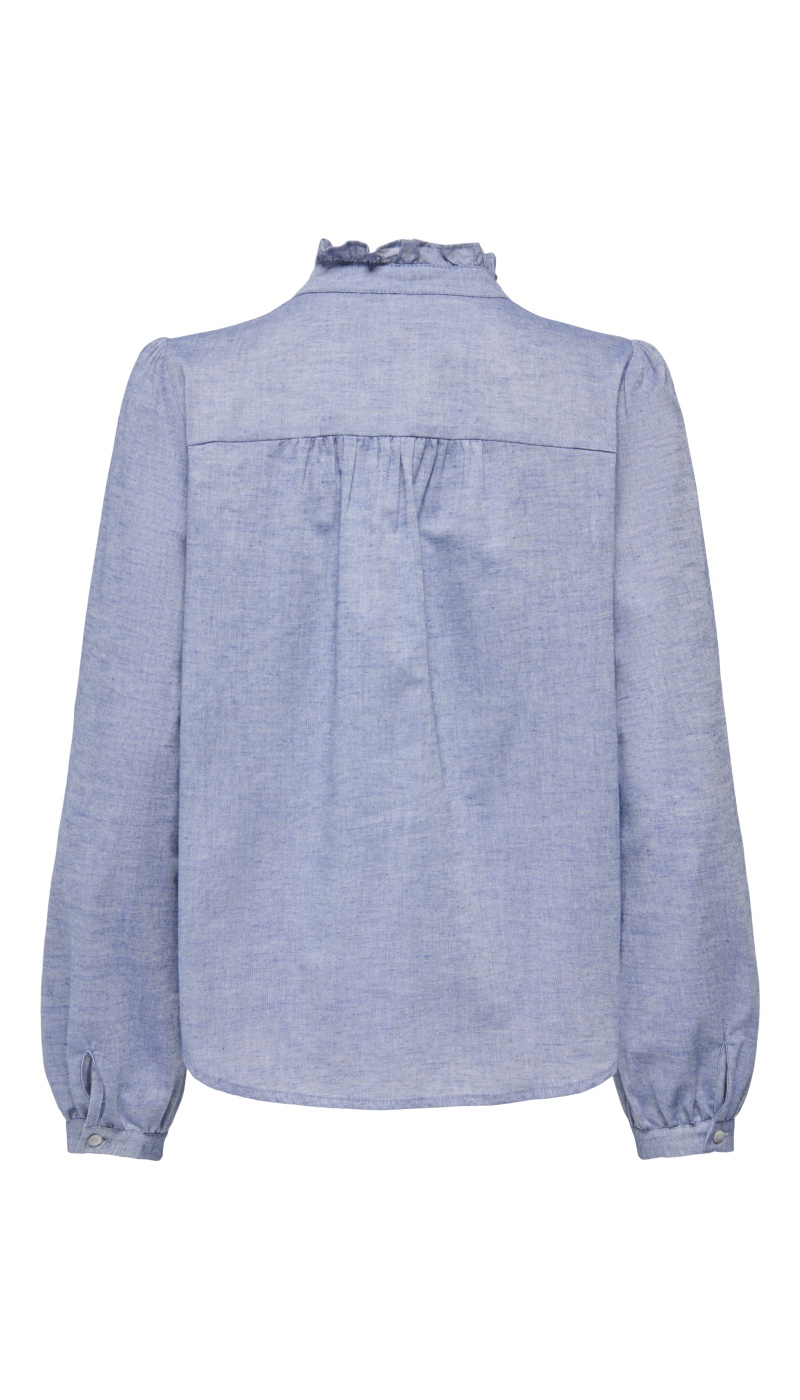 Chemise Glitter Medium Bleu ONLAMIRA ONLY - 1 | TOPOS