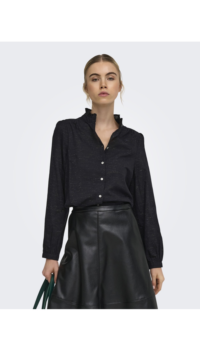 Chemise Glitter Black ONLAMIRA ONLY - 4 | HAUTS