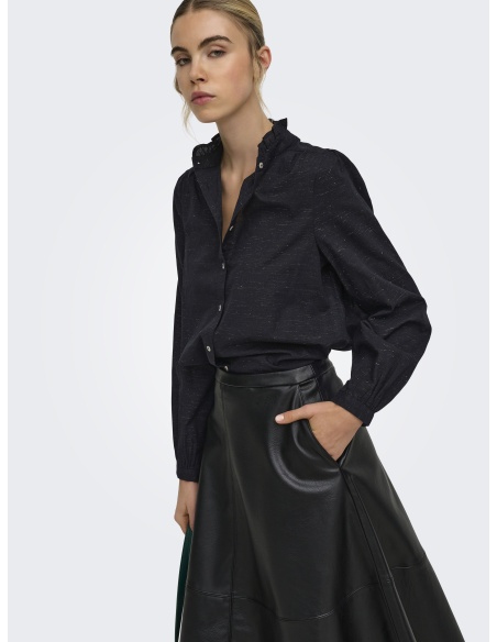 Chemise Glitter Black ONLAMIRA ONLY - 3 | TOPOS