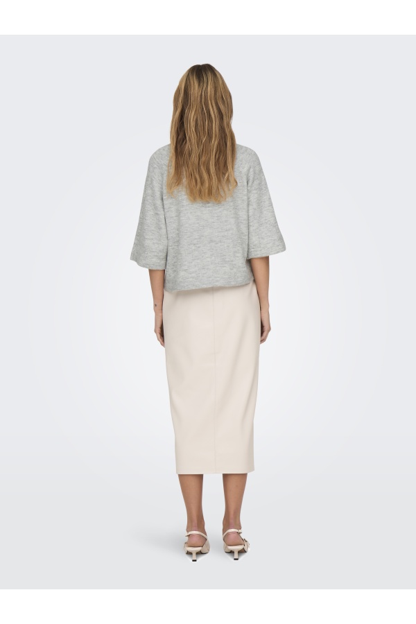 Pull Maille Light Grey Melange ONLSIMONI ONLY - 1 | TOPOS 2