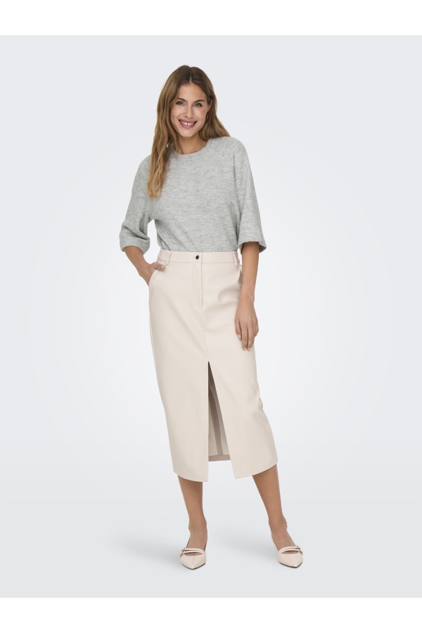 Pull Maille Light Grey Melange ONLSIMONI ONLY - 1 | HAUTS