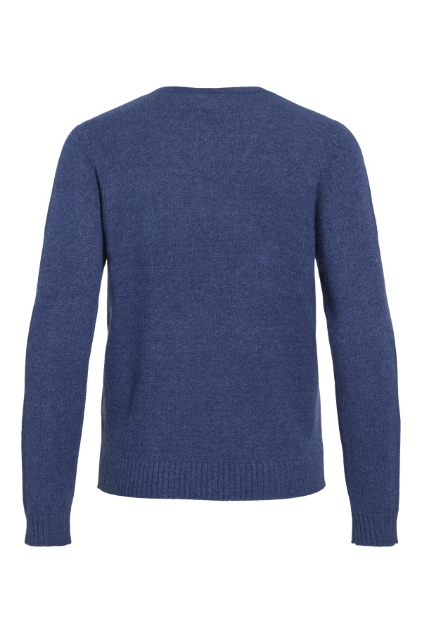 Pull Maille Navy Peony VIRIL VILA - 1 | TOPOS 2