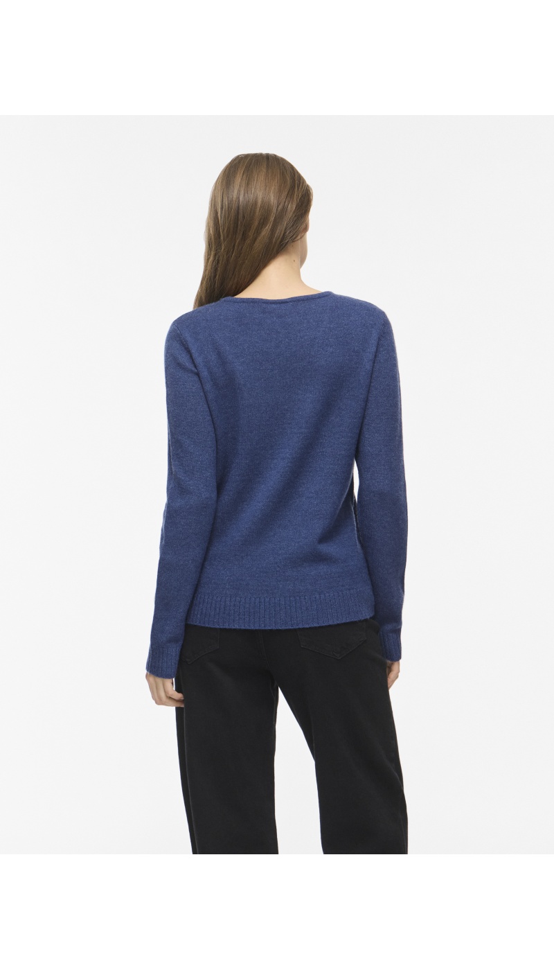 Pull Maille Navy Peony VIRIL VILA - 4 | HAUTS