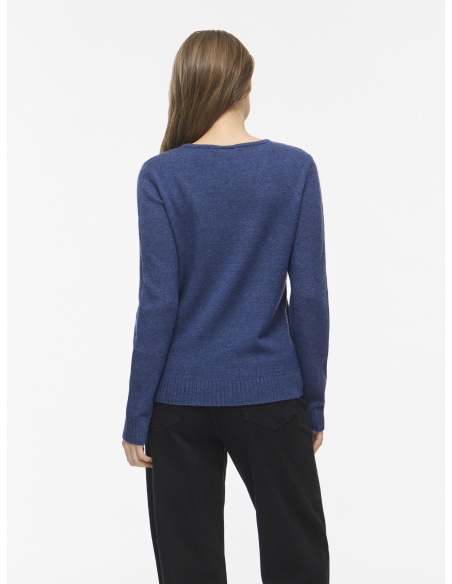 Pull Maille Navy Peony VIRIL VILA - 4 | HAUTS