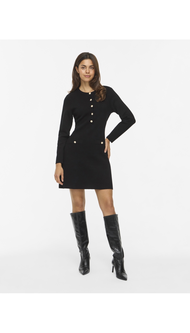 Robe Maille Black Beauty VISWAY VILA - 1 | FEMMES