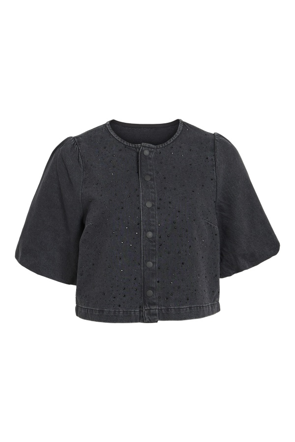 Veste Strass Black Denim VIPAL VILA - 1 | MULHERES