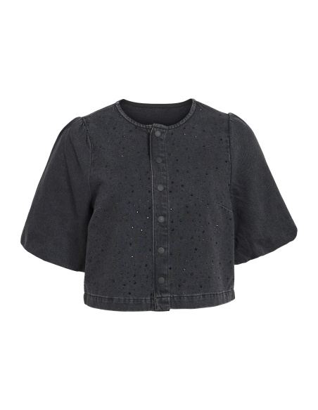 Veste Strass Black Denim VIPAL VILA - 1 | MULHERES