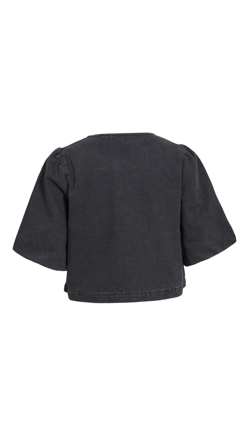 Veste Strass Black Denim VIPAL VILA - 2 | FEMMES