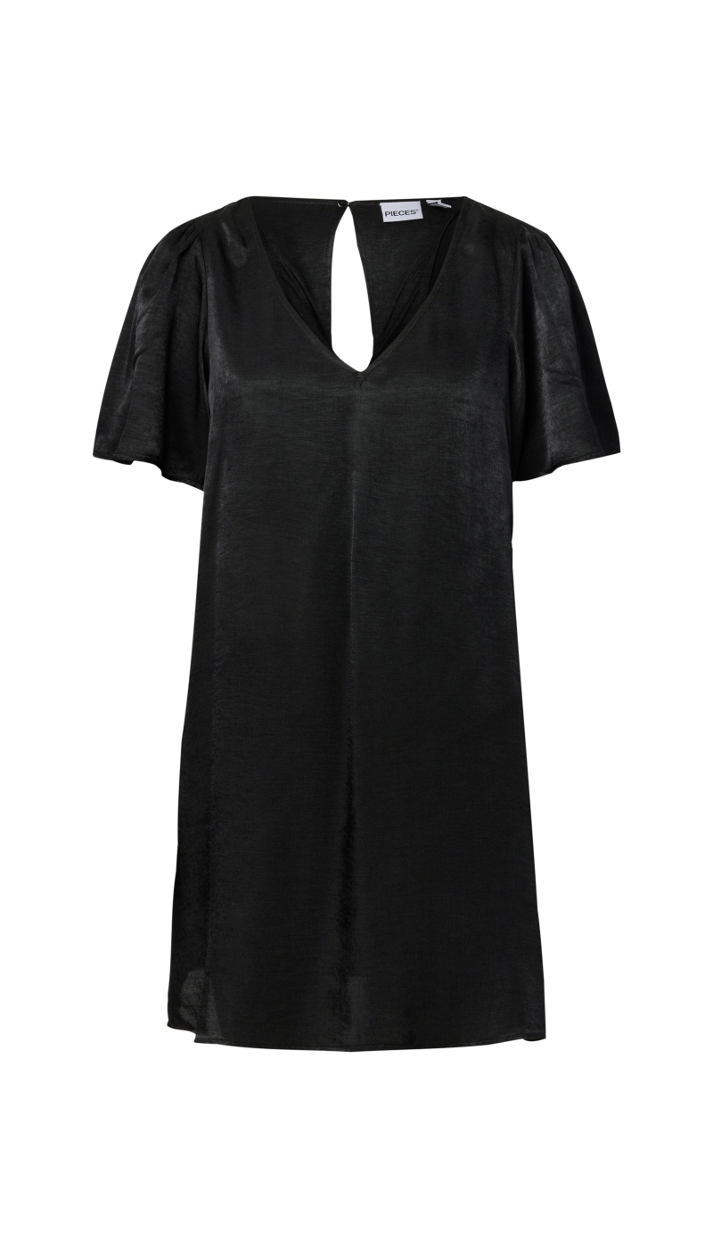 Robe Satiné Black PCEUNICE VILA - 1 | MULHERES