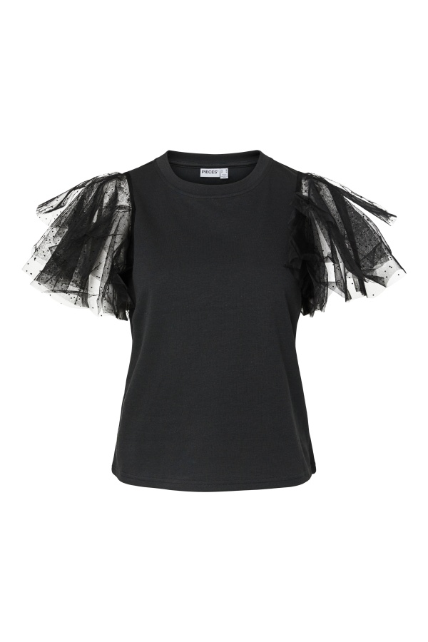 Top Tulle Black PCESTELLE VILA - 2 | HAUTS