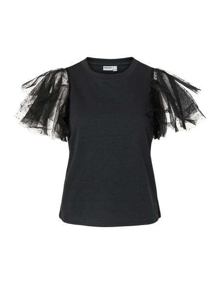 Top Tulle Black PCESTELLE VILA - 2 | TOPOS