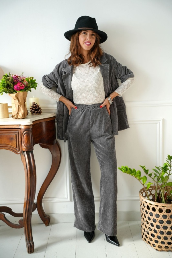 Pantalon Velours Gris Banditas PHELPS BANDITAS - 1 | Bem-vindo