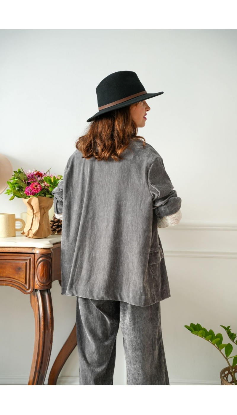 Blazer Velours Gris Banditas COTTER BANDITAS - 4 | Bem-vindo