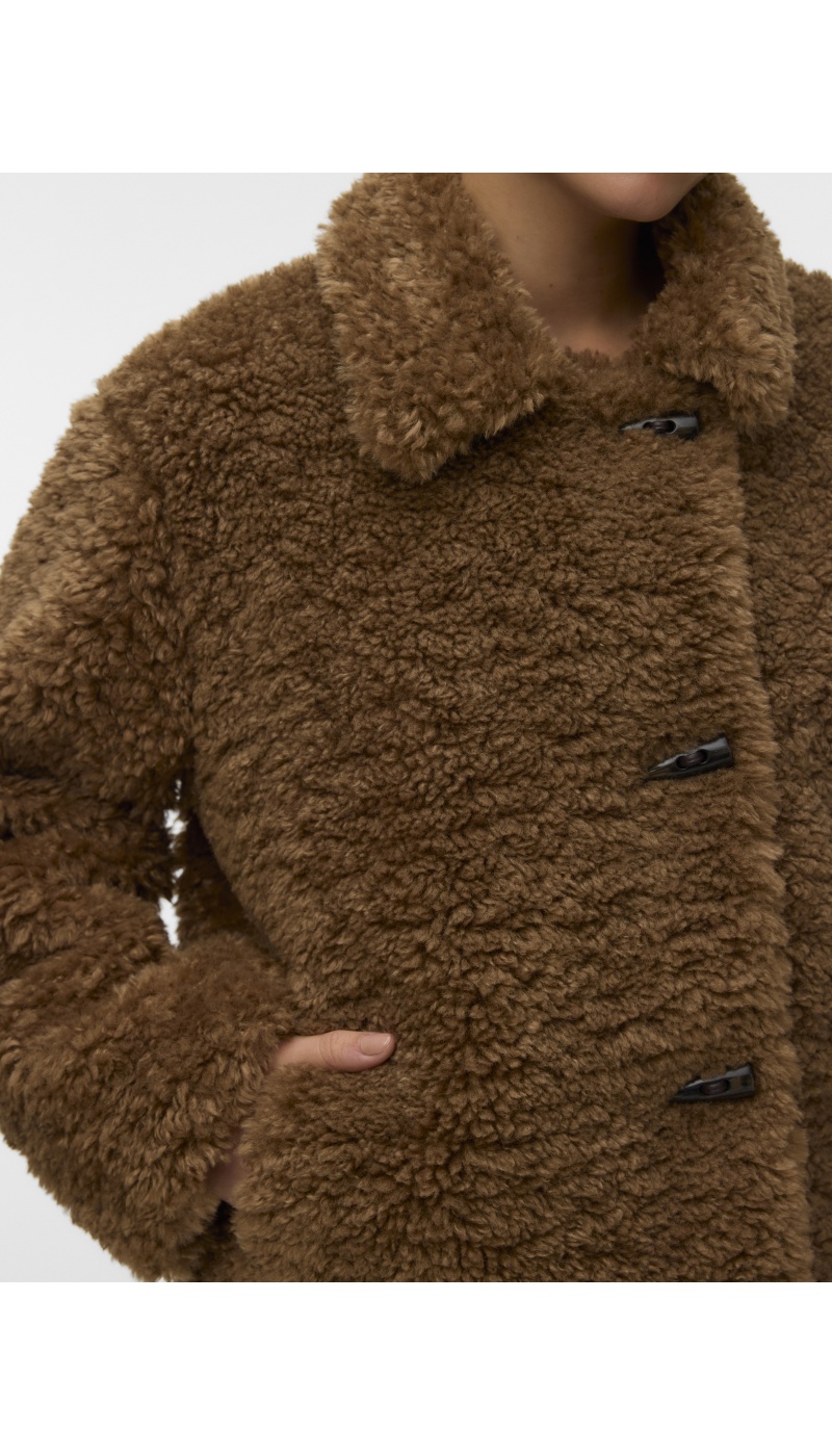 Veste Teddy Silver Mink VMFRANCES Vero Moda - 3 | MULHERES