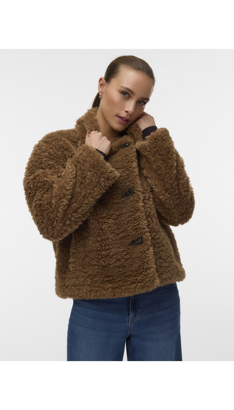 Veste Teddy Silver Mink VMFRANCES Vero Moda - 1 | MULHERES