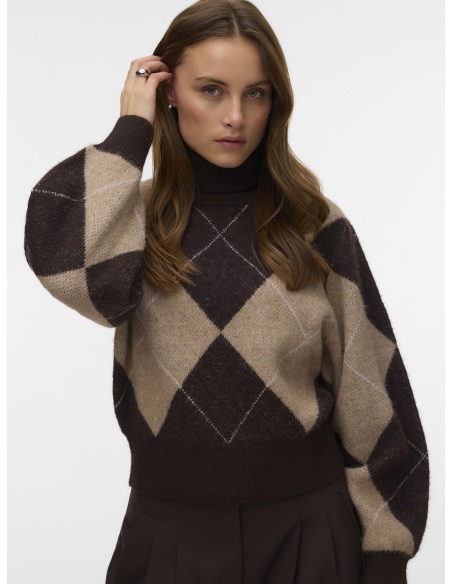 Pull Jacquard Chocolate Torte VMDARLA Vero Moda - 1 | TOPS