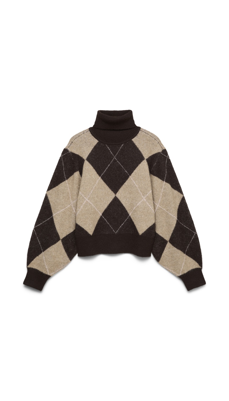 Pull Jacquard Chocolate Torte VMDARLA Vero Moda - 4 | HAUTS