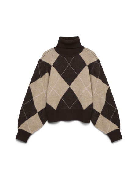 Pull Jacquard Chocolate Torte VMDARLA Vero Moda - 4 | HAUTS