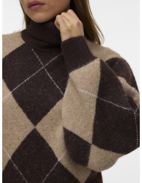 Pull Jacquard Chocolate Torte VMDARLA Vero Moda - 3 | HAUTS