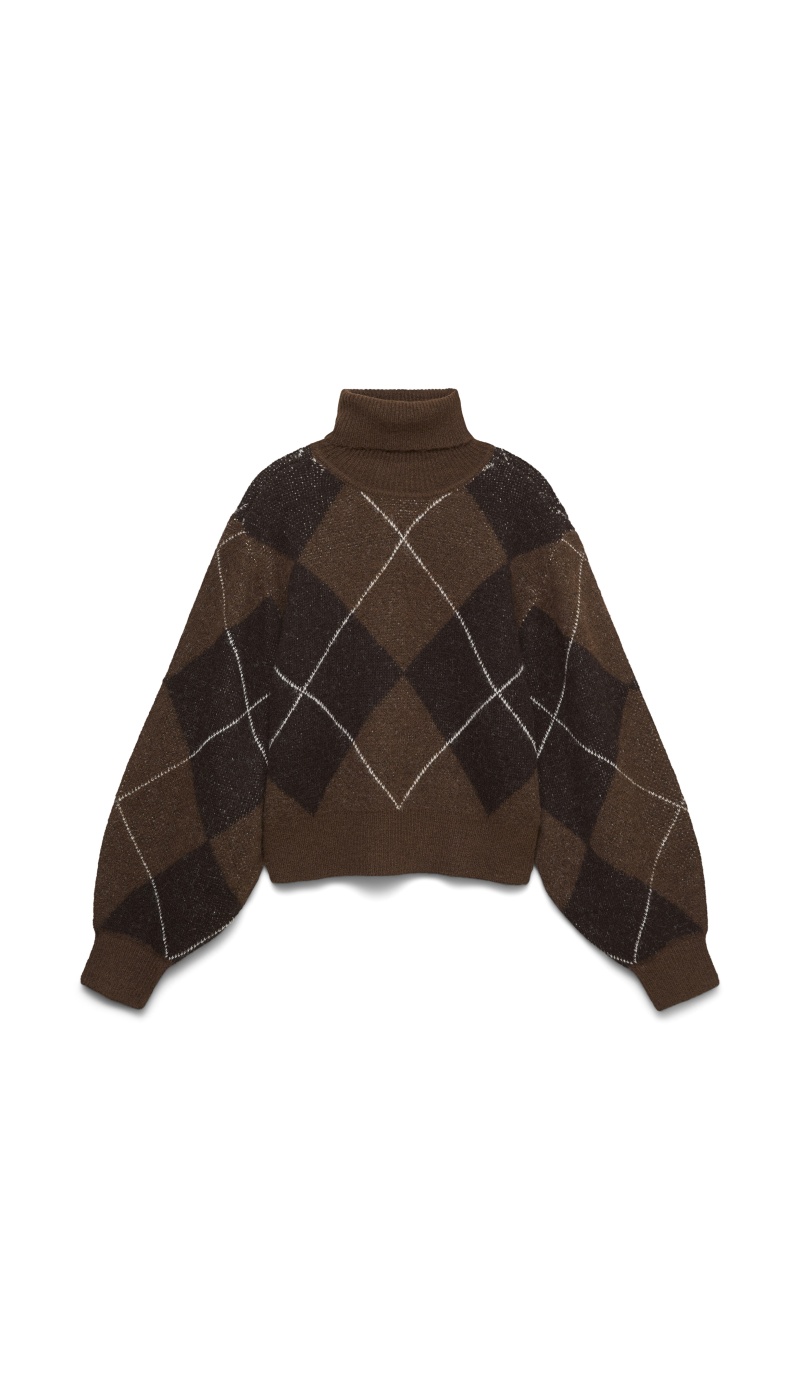 Pull Jacquard Cocoa Brown VMDARLA Vero Moda - 4 | TOPOS