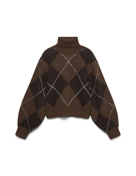 Pull Jacquard Cocoa Brown VMDARLA Vero Moda - 4 | HAUTS