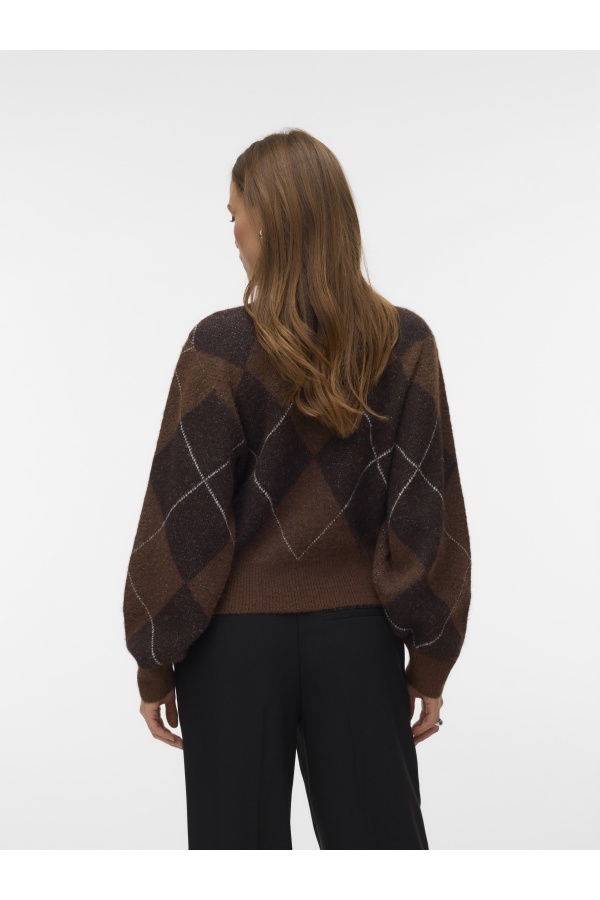 Pull Jacquard Cocoa Brown VMDARLA Vero Moda - 1 | TOPOS 2