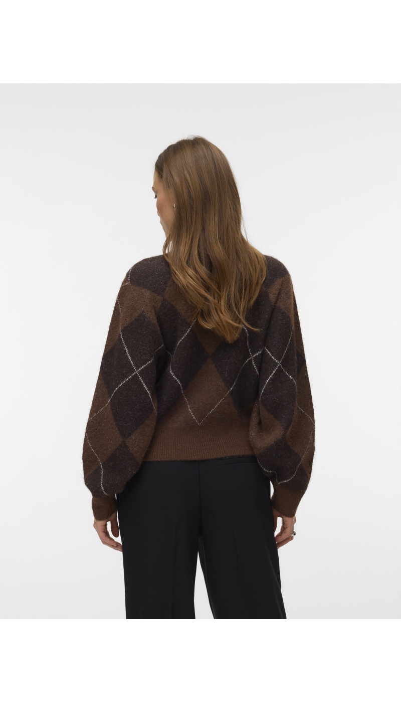 Pull Jacquard Cocoa Brown VMDARLA Vero Moda - 2 | TOPOS
