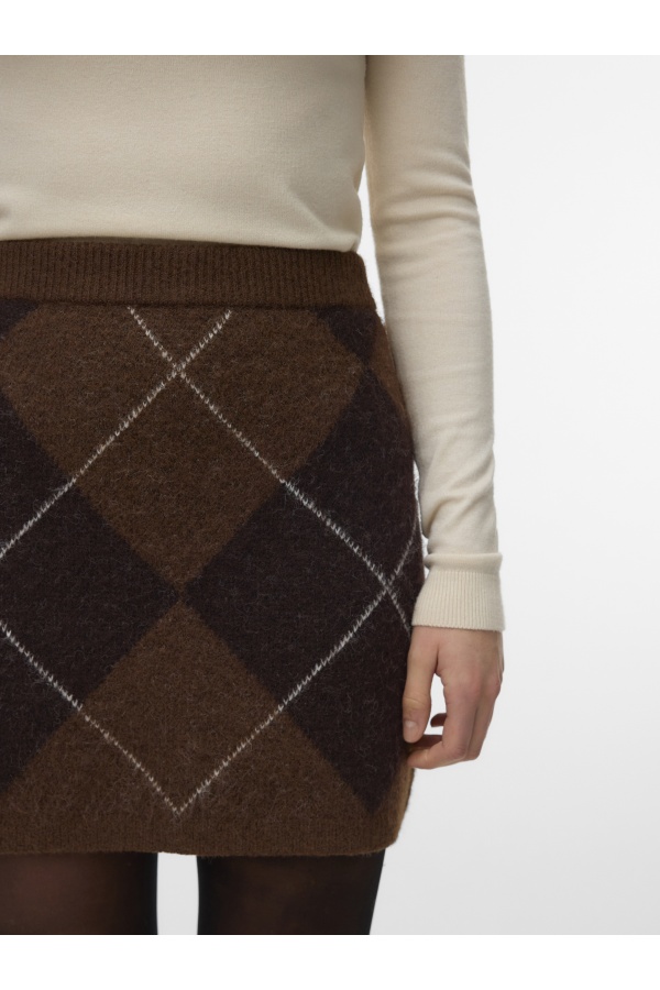 Jupe Jacquard Cocoa Brown VMDARLA Vero Moda - 1 | BAS 2