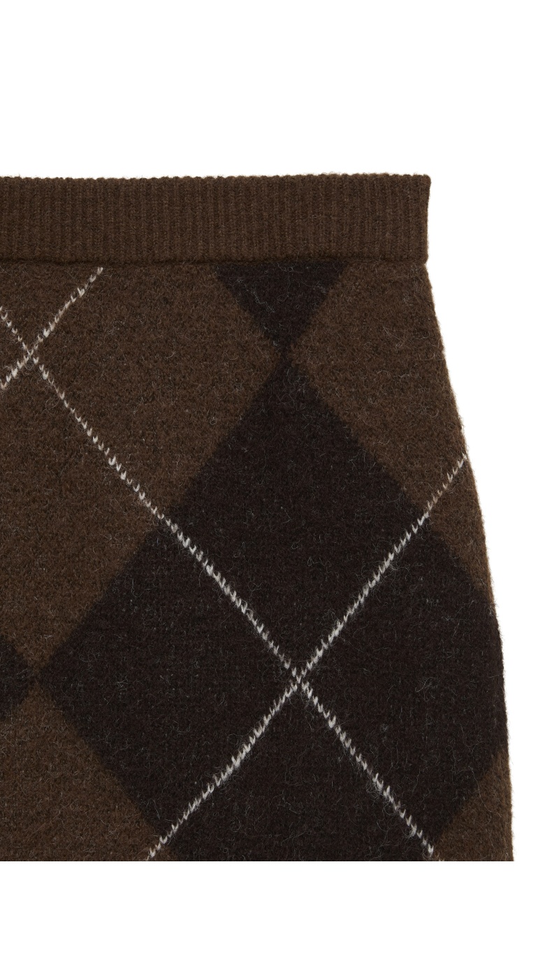 Jupe Jacquard Cocoa Brown VMDARLA Vero Moda - 3 | ABAIXO