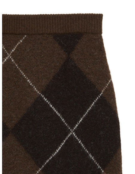 Jupe Jacquard Cocoa Brown VMDARLA Vero Moda - 3 | ABAIXO