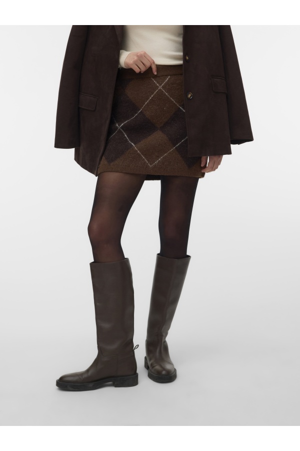 Jupe Jacquard Cocoa Brown VMDARLA Vero Moda - 1 | BAS