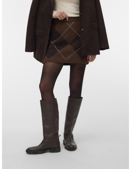 Jupe Jacquard Cocoa Brown VMDARLA Vero Moda - 1 | BAS