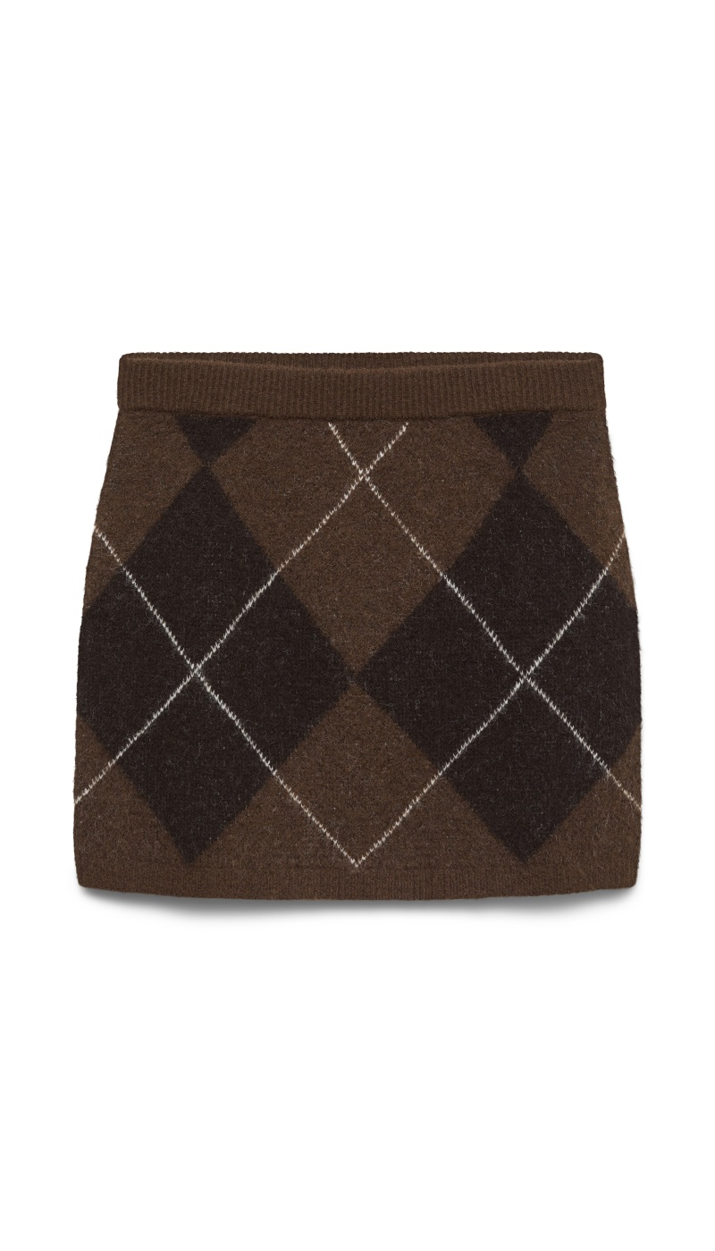 Jupe Jacquard Cocoa Brown VMDARLA Vero Moda - 4 | BAS