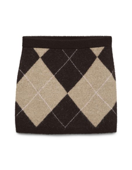Jupe Jacquard Chocolate Torte VMDARLA Vero Moda - 4 | ABAIXO