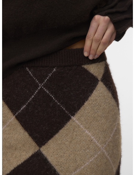Jupe Jacquard Chocolate Torte VMDARLA Vero Moda - 2 | ABAIXO