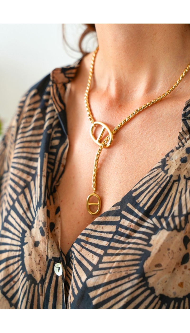 Collier Maille Doré DIANDRA Noho - 1 | Accueil