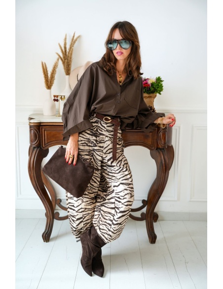 Pantalon Large Zèbre OUJDA Noho - 1 | Willkommen