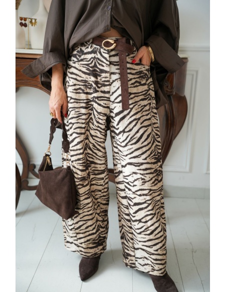 Pantalon Large Zèbre OUJDA Noho - 3 | Accueil