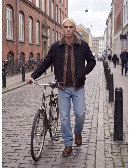 Bombers Suédine Black Beauty JPRCCLUKE Jack&Jones - 1 | HOMMES