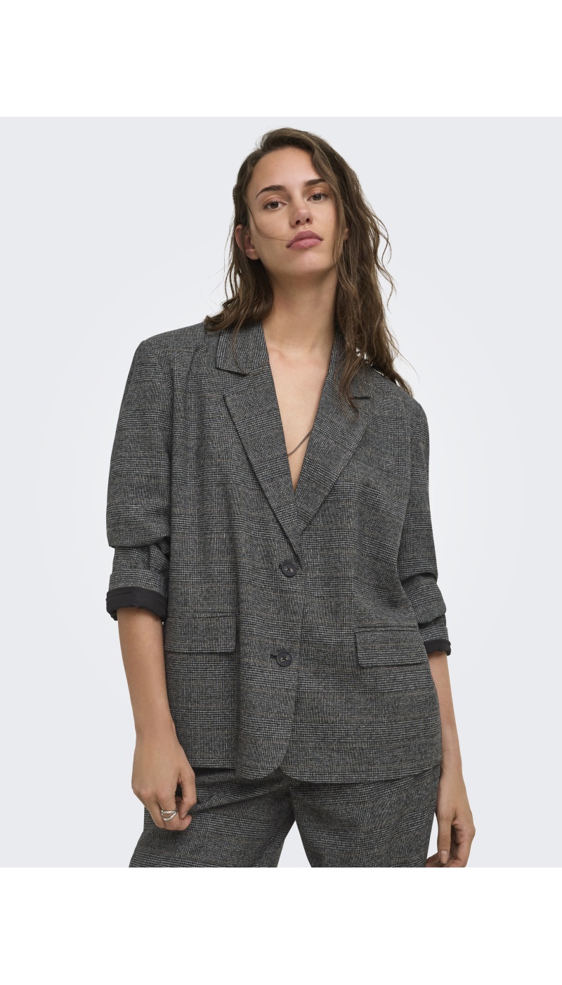 Blazer Dark Grey Melange ONLSILJA ONLY - 4 | WOMEN