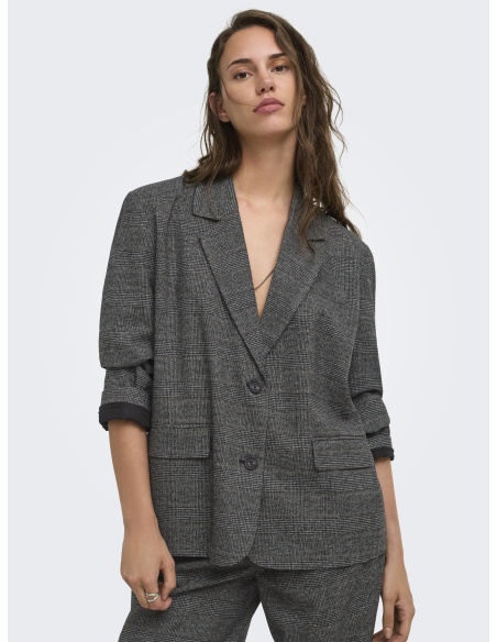 Blazer Dark Grey Melange ONLSILJA ONLY - 4 | WOMEN