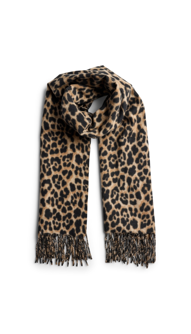 Echarpe Léopard Toasted Coconut PCJEO PIECES - 1 | ACCESSOIRES