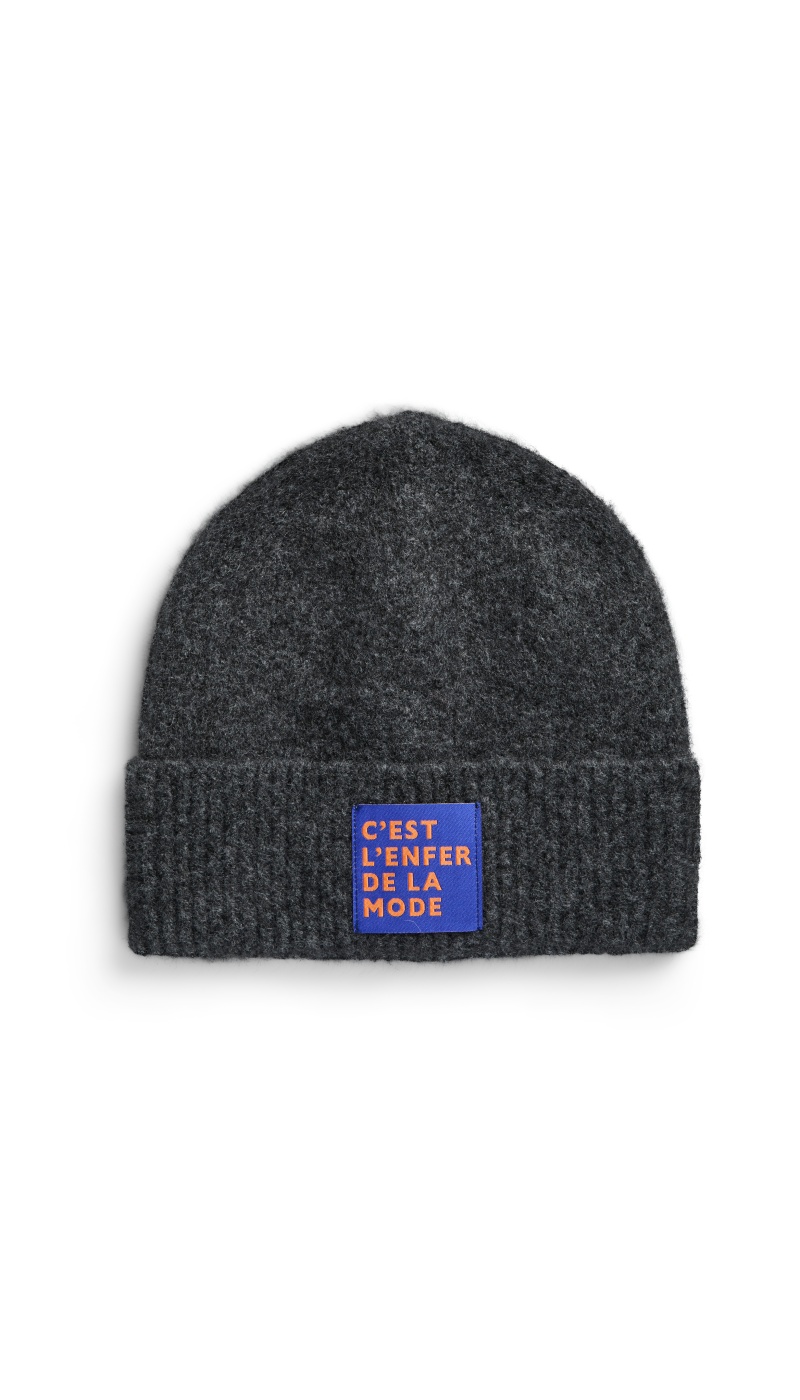Bonnet Patch Dark Grey PCMARILLU PIECES - 1 | ACCESSOIRES