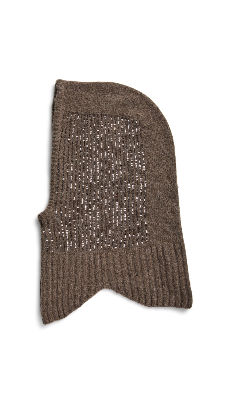 Cagoule Sequin Coffee Quartz PCABBY PIECES - 4 | ACCESSORI