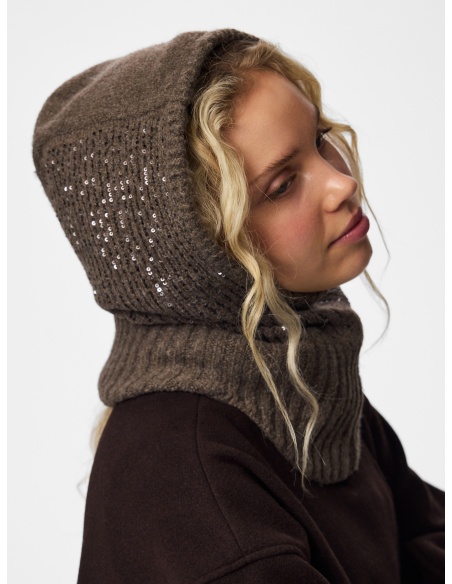 Cagoule Sequin Coffee Quartz PCABBY PIECES - 1 | ACCESSORI