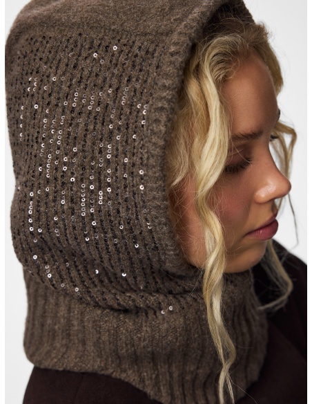 Cagoule Sequin Coffee Quartz PCABBY PIECES - 3 | ACCESSORI