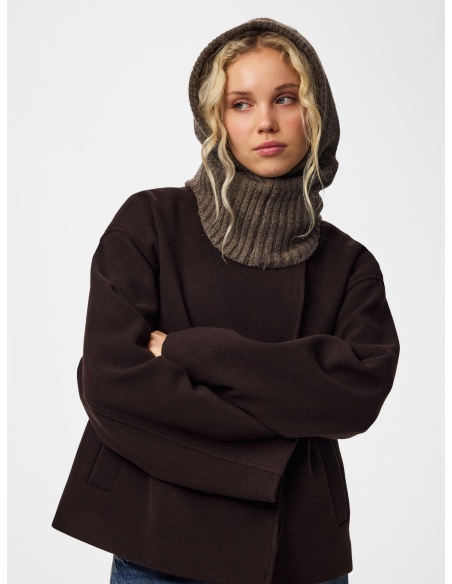 Cagoule Sequin Coffee Quartz PCABBY PIECES - 2 | ACCESSOIRES
