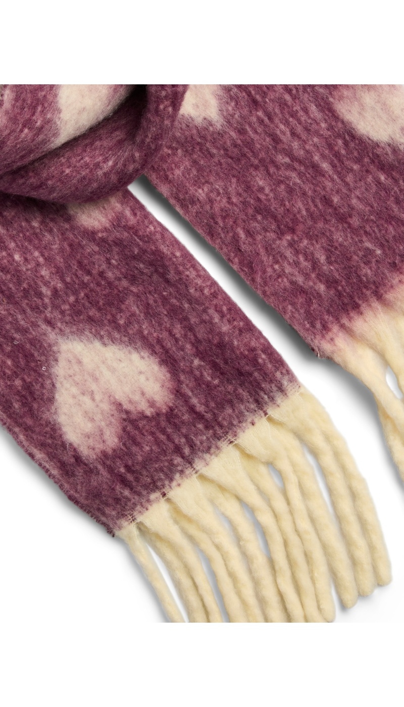 Echarpe Pickled Beet Coeur PCALICE PIECES - 2 | ACCESSORI