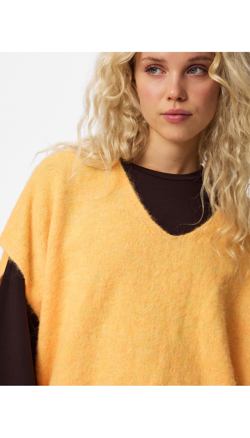 Pull Maille Orange Pop PCALLIE PIECES - 3 | HAUTS